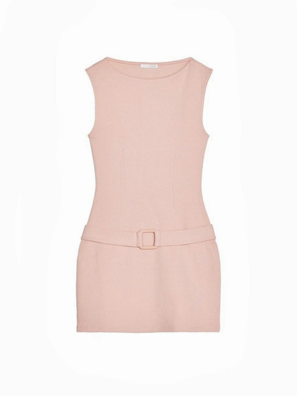 Zara Faux Belted Pink Mini Dress